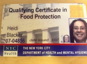 Food Handling Certificate